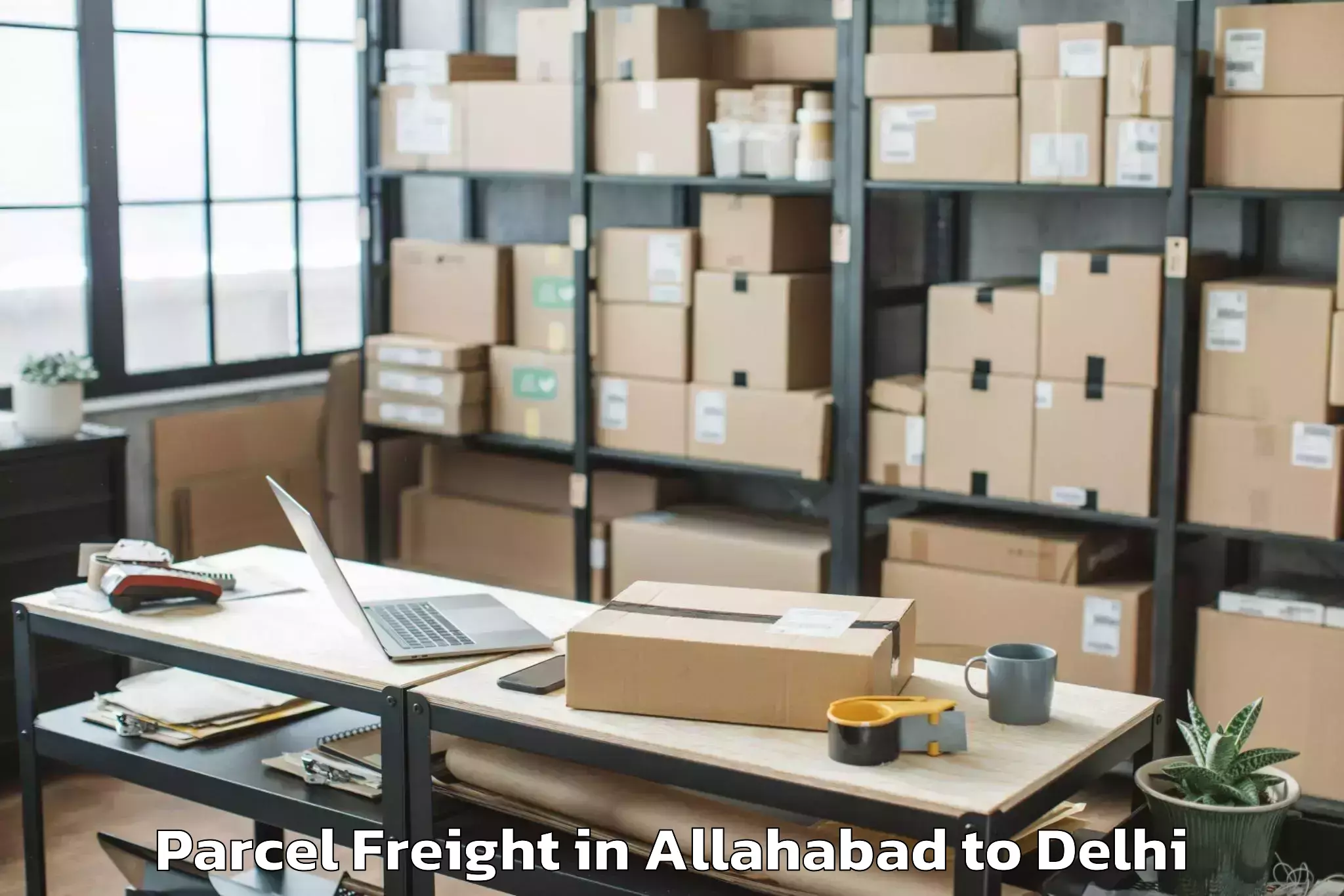 Affordable Allahabad to Parsvnath Mall Inderlok Parcel Freight